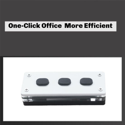 Silicone Silent  Wireless Recording Keypad Silent  Custom One Click Shortcut Key Small A: with Receiver 2