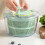 High Temperature Vegetable Dehydrator Multi-Function Grater Fruit and Vegetable Drain Basket Kitchen Sink Milky White 4