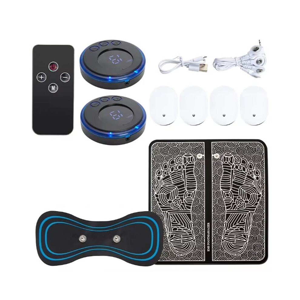 Istovo Electric Foot Massager Pad Electrostimulator Massage Mat Ems Muscle Massager Relax Feet Massage Fitness Masajeador Usb
