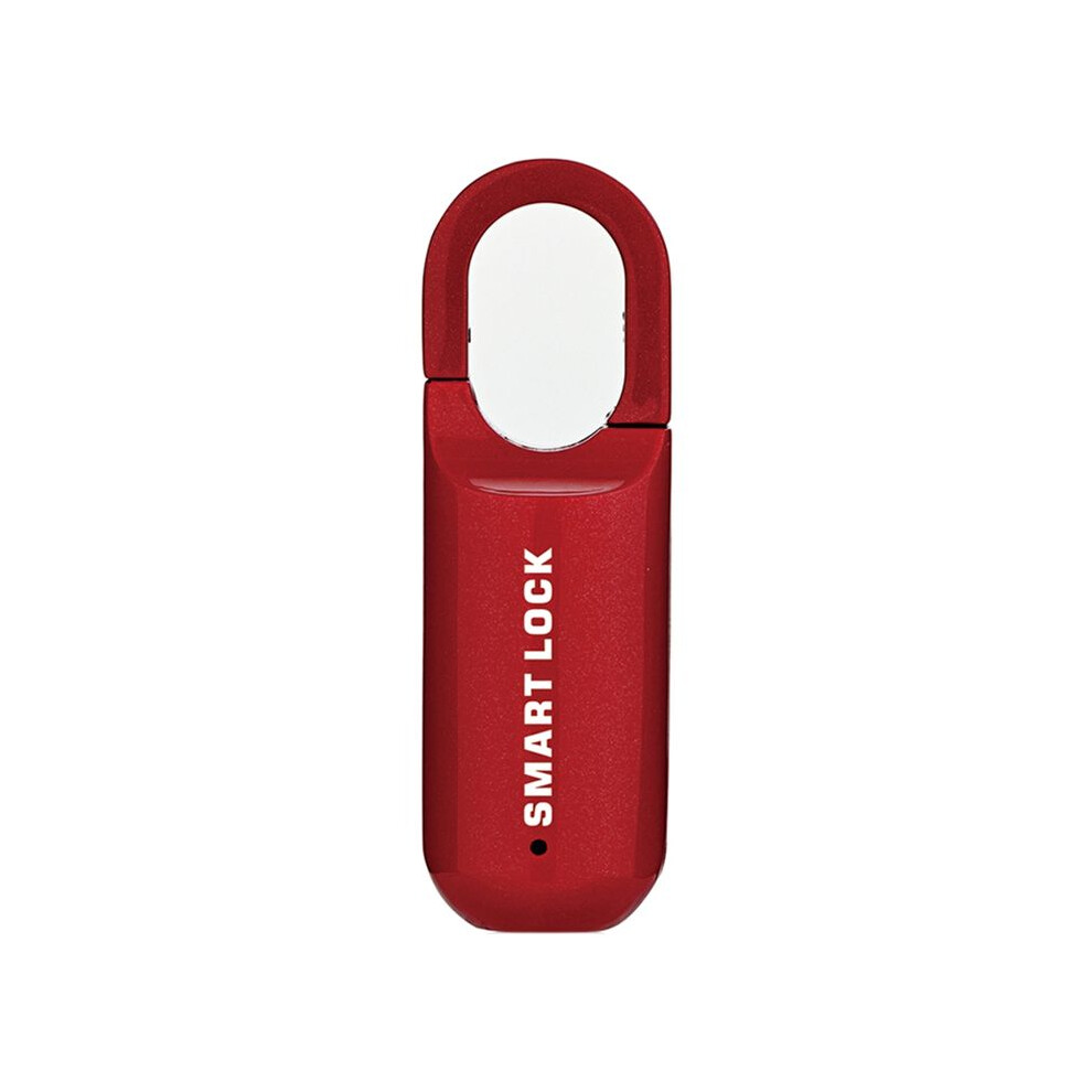 Fingerprint Padlock M01 Anti-Theft Smart Door Lock Keyless Usb Rechargeable Security For Home Bike Locker Red 6132964759367