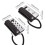 Wireless Intercom System Office Intercom Machine with LCD Screen 433MHz 3280ft Range Adjustable Volume Call Telephone 7