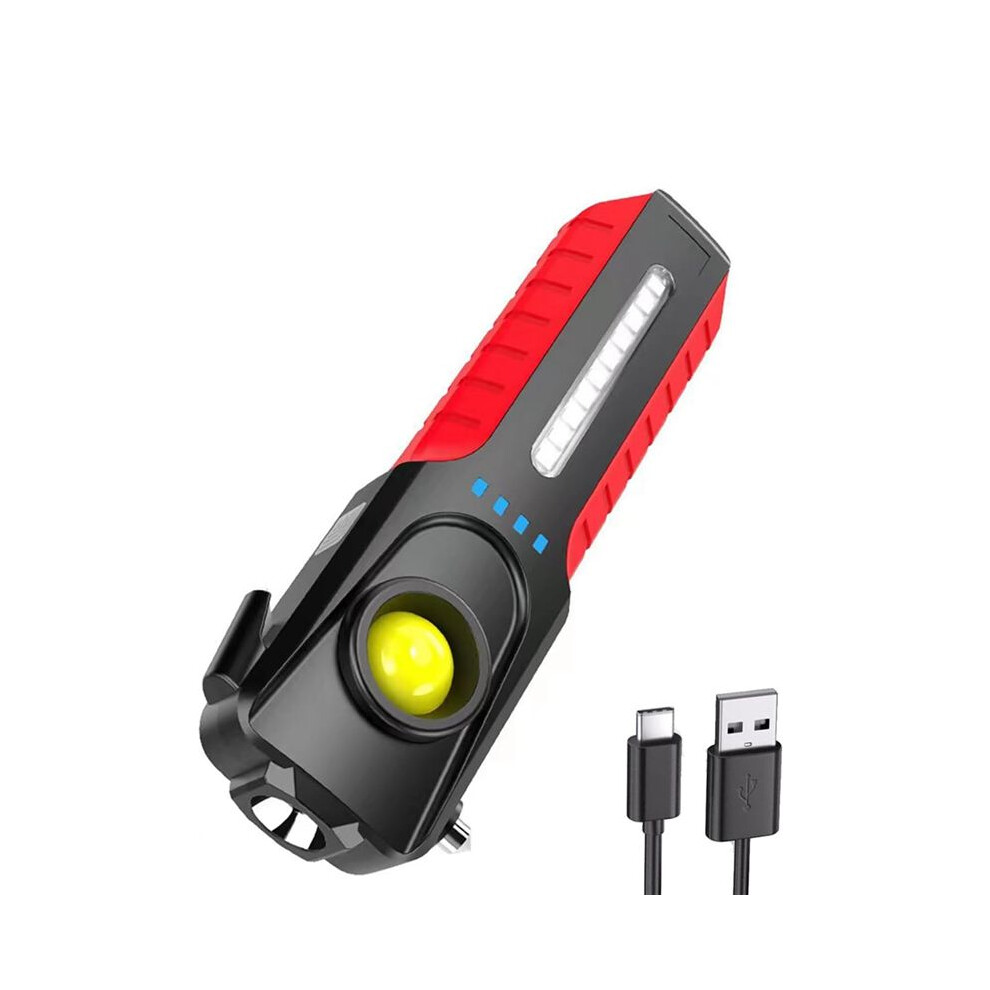 Multifunctional Led Cob Flash With Window Breaker,1200 Lumens Magnet Outdoor Handheld Emergency Working Light 6133591902706