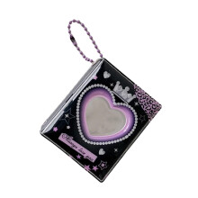 Portable PVC Photo Organizers for Cards, Collectible Display with Transparent Sleeve Storage Solution