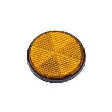 Reflective Safety Stickers Visibility Yellow Round Self Adhesive Reflectors for Bike Boat Trailer