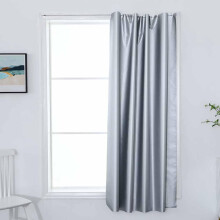 Blackout Curtains 100% Light Blocking Thermal Drapes for Bedroom and Living Room 52x82 Silver