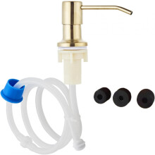 Distributeur de liquide multi-usages, acier inoxydable doré, encastrable sur comptoir, sans remplissage fastidieux, qualité supérieure et