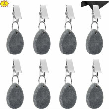 Elegantit pöytäliinapainot ulkopiknikille, luotettava materiaali, marmori, pisaranmuotoiset kiviset pöytäliinapainot metalliklipsillä, tehokas