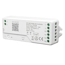 Tuya Wifi SPI RGB LED Controller for Alexa  Assistance 720 Pixels for WS281 FCOB Addressable LED Strip Light