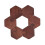 Ensemble de 6 tapis de tasse en bois hexagonaux pour boisson, 1