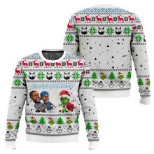 (XXXL) Ugly Sweater Funny Holiday Party Pullover Winter Warm Cozy Plus Size Novelty Sweater for Men Women Xmas Gift 2026-L