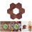 Ensemble de 6 tapis de tasse en bois hexagonaux pour boisson, 2