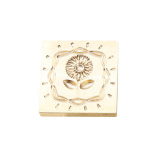 Vintage Stamp Head Flower Pattern Sealing Stamp Head 30x30mm- S