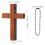 100 croix en bois, breloques, pendentifs, Mini croix, perles 3