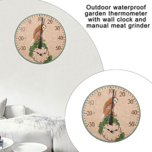 Thermomètres d'intérieur et d'extérieur avec horloge 2