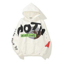 (Asian XL, white 2) Baggy Pullover Sweatshirts Men Urban Streetwear Jesus Is King Print Hoodie Plus Velvet Hip Hop Kanye Hooded Sweatshirts