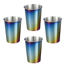 4pcs Stainless Steel Coffee Tumblers Set Rusts Resistant-260ml