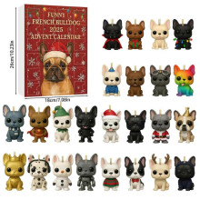 (Model A) French Bulldog Advent Calendar 2025 2D Acrylic Dog Countdown Calendar Gifts for Kids-Model K