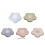 Lovely Cushion  Flower Shape Floormat Pillow Soft Easy to-White 3