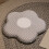 Lovely Cushion  Flower Shape Floormat Pillow Soft Easy to-White 5