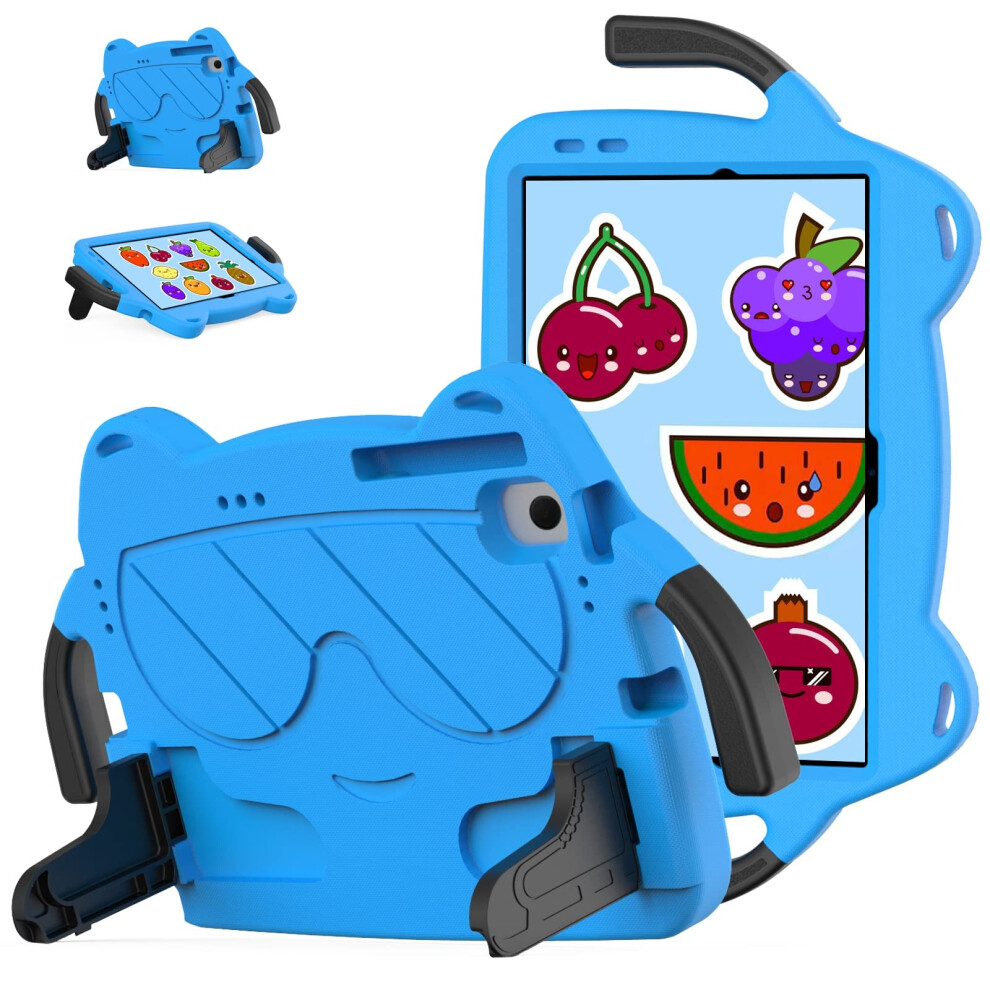 Kids Shockproof Case With Handle And Kickstand Blue Black For Samsung Galaxy Tab A7 10.4 Blue,Black 9426802779592