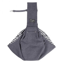 (Dark Grey) Pet Dog Sling Satchel Carrier with Safety Harness Crossbody Shoulder Bag Pet Carrier Bag for Small Dogs Cats-Dark Grey