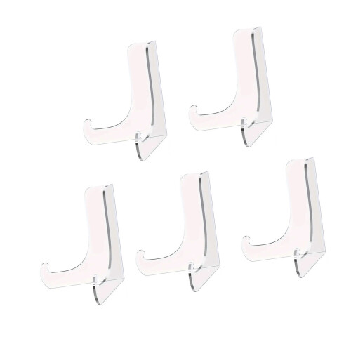 5pcs Small Acrylic Easel Holder Stand for Displaying Plates-L