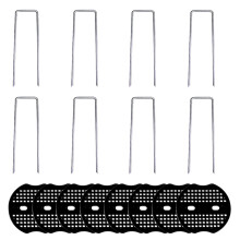 U Shape Ground Anchors Pegs Rust Proof Fabric Pins-8 piece set