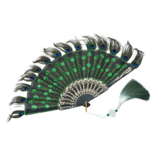 Handmade Embroidered Fan Elegant Hand Fan Vintaged Flapper-2