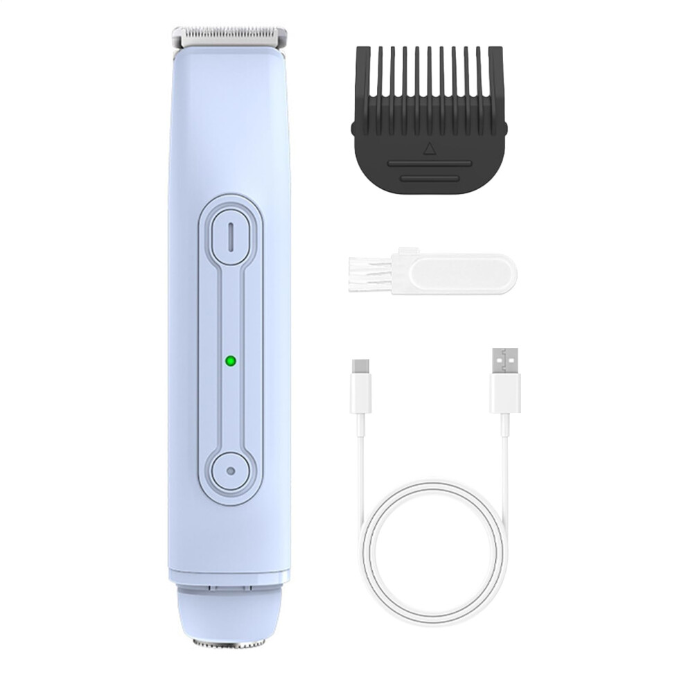 Blue Bikini Razor Waterproof Intimate Razor Portable Electric Shaver With Dual Head For Home Travel, Underarms, Bikini Area,