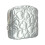 Sac de rangement portable avec fermeture éclair lisse,-argent 1