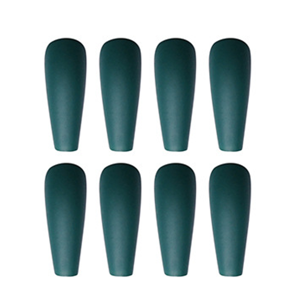 Matte Finish Acrylic False Nails, Coffin Shape Press On Nails Fashionable Design Easy Trim And File For Suitable For Various Occasions (Luxury Appeara 9454554940960
