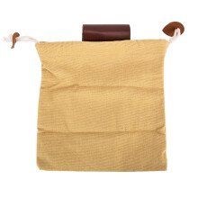 Läderbältespåse för foderinsamling av vaxad kanvas, vikbar utomhuspåse, multifunktionell plockningspåse för snäckskalsplockning, lätt att