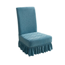 Housses de chaises de salle à manger chics, amovibles et lavables, en polyester spandex de haute qualité, tissu jacquard extensible antitache pour