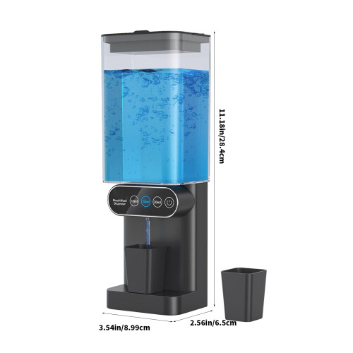 Distributeur de bain de bouche électrique 700 ml avec-Noir 2