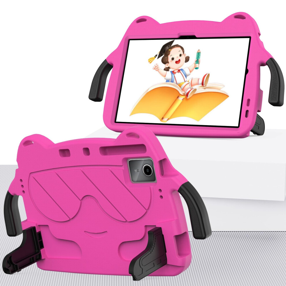 Shockproof Eva Foam Case With Kids Handle And Foldable Stand Rose For Lenovo Tab P11 And P11 Plus Red 9001264847531