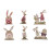 Cute Wood Easter Bunnies Decorations Rabbit Figurine Rabbit-3 2