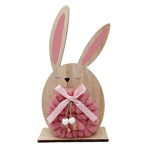 Easter Bunnies Wood Sculptures Rabbit Figurine Rabbit-4