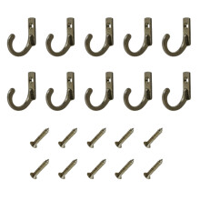 Mini gancho de pared para llaves y joyas, ganchos de pared de aleación de zinc duraderos con fácil instalación, colgador resistente a la