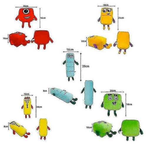 (three) Numberblocks 1-10 Plush Doll Toy Gift Educational Premium Stuffed Numberblock New Arrival 2
