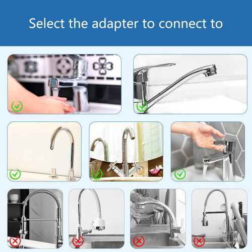20 Pieces Water Tap Adapter Set for Water Filter Sink Tap 1