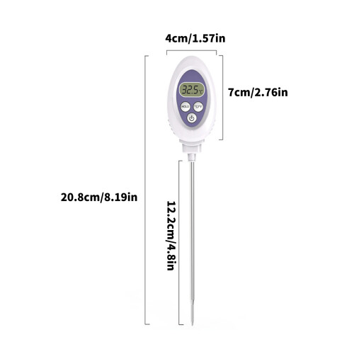 Professional Cooking Thermometers Fast Response Strong for 2