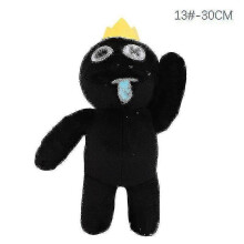 (Black Waving Slobber) Rainbow Friends Stuffed Animal Toy Soft Plush Doll Gift For Kids Christmas Gift W