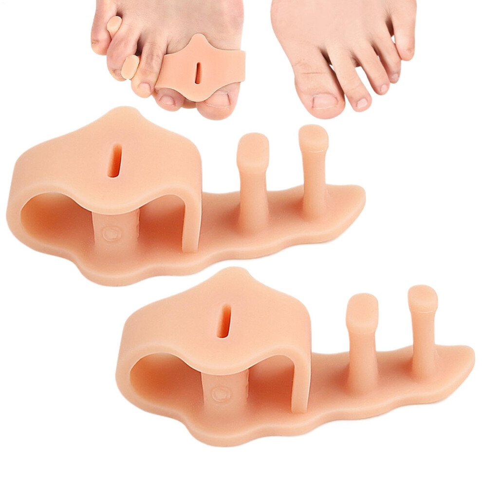 Toe separator, toe spreader  2loop soft toe separators for overlapping toes