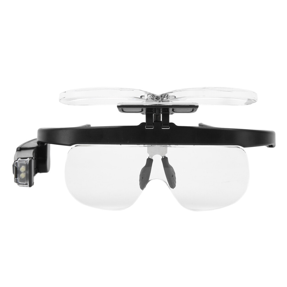 Light Detachable Lenses Magnifier, Adjustable Led With Handsfree Illuminated Magnifying Glass, Rechargeable Magnifier With Soft Nose Pad, Non-Slip