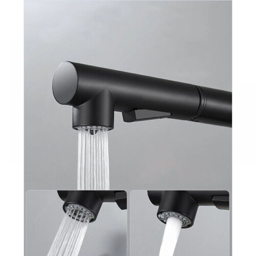 Κομψή μπαταρία κουζίνας, ψεκαστήρας υψηλού τόξου από ανοξείδωτο ατσάλι, ματ 2