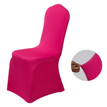 Stuhlhussen für festliche Anlässe, universelle elastische Stuhlschoner, elegante weiße Spandex-Hussen für Hochzeiten und Bankette,