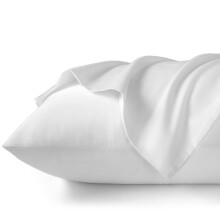 Toddler Pillowcase Set 14x20 Soft Breathable Cotton with Envelope Closure for Kids Travel, White