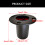 Metalen luidsprekersteunbasis 70 mm diameter Professionele 3
