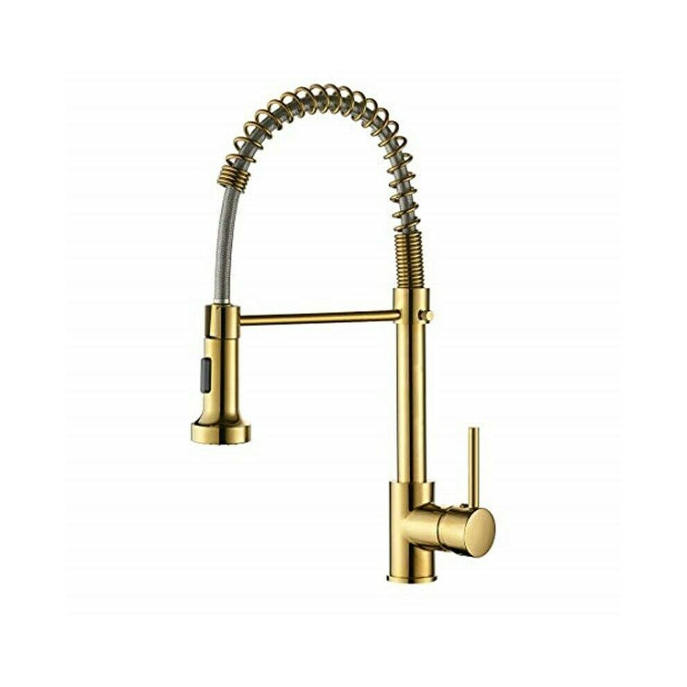 Effortless Cleaning Kitchen Faucet With Dual Mode Setting, Contemporary Industrial Style Faucet With High Arc Spring Design, Corrosion & Rust-Resistan 9466005072519