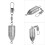 Fishing Sinker Tackle, Snap Weight Rig for String Hook, Explosion Hook, Bullet-Shaped Weights (25g) 6
